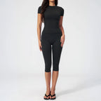 SculptForHer Sculpt & Move Seamless Capri Gym Set – Women’s 2 Piece Activewear