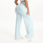 SculptForHer Women’s Straight Leg Gym Trousers – Soft Stretch Pilates, Yoga & Activewear Pants