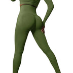 SculptForHer High Waisted Seamless Scrunch Leggings – Women’s Push Up Sculpting Gym Leggings