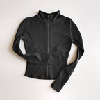 SculptForHer Performance Zip Jacket | Seamless Long Sleeve Gym Top