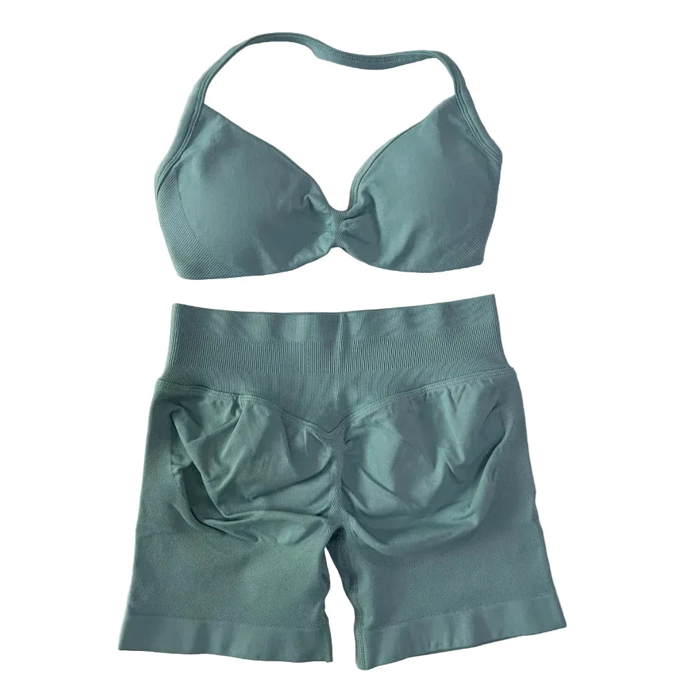 SculptForHer Sculpt Seamless Scrunch Bum Gym Set
