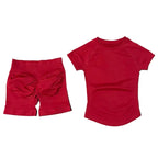 SculptForHer Seamless Gym Set | Sculpt Performance T-Shirt & Scrunch Shorts for Women