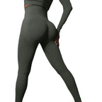 SculptForHer High Waisted Seamless Scrunch Leggings – Women’s Push Up Sculpting Gym Leggings