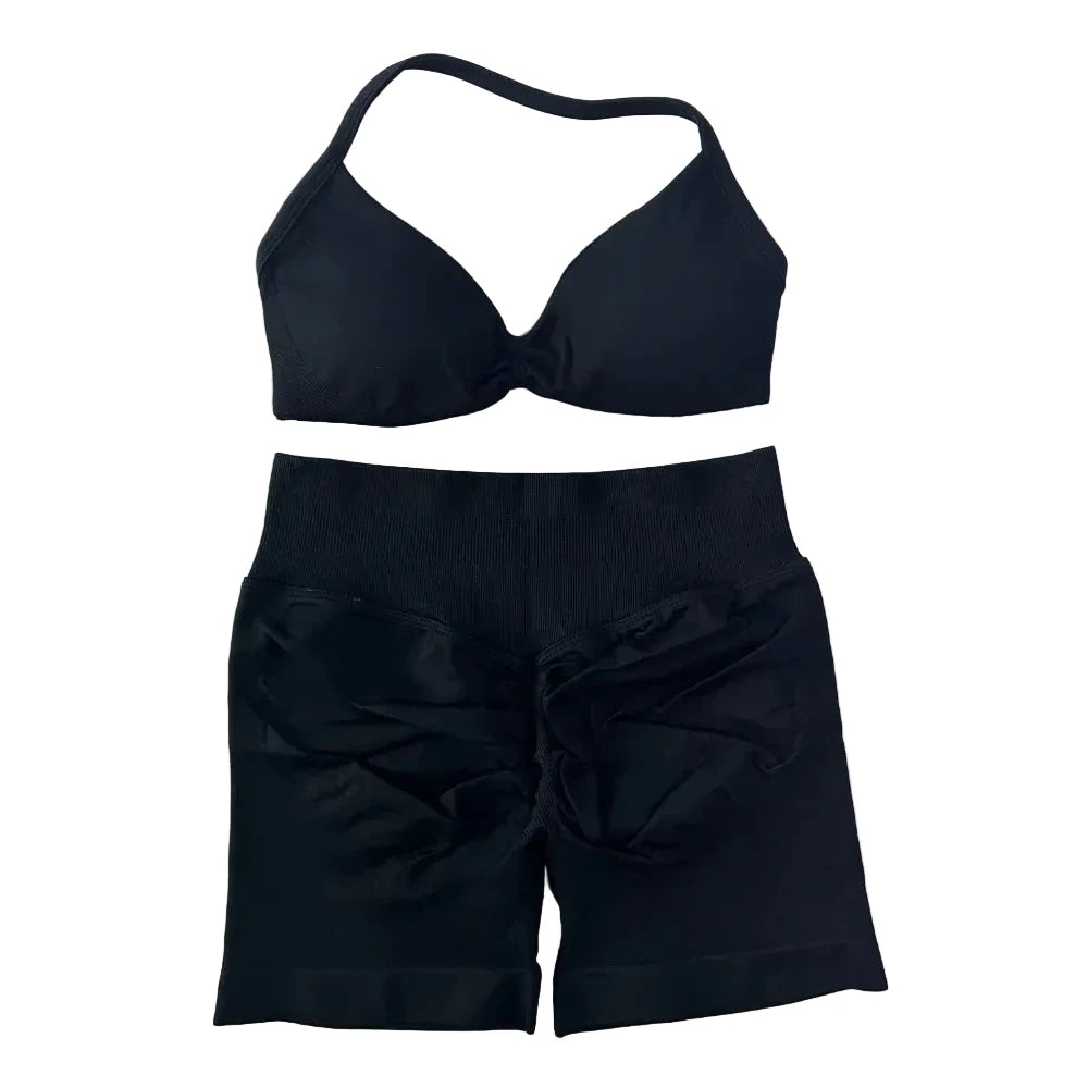 SculptForHer Sculpt Seamless Scrunch Bum Gym Set