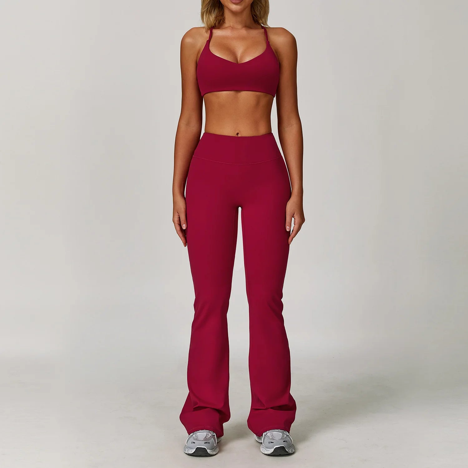 Women’s 2/3 Piece Long Sleeve Gym Set | Sculpting Activewear