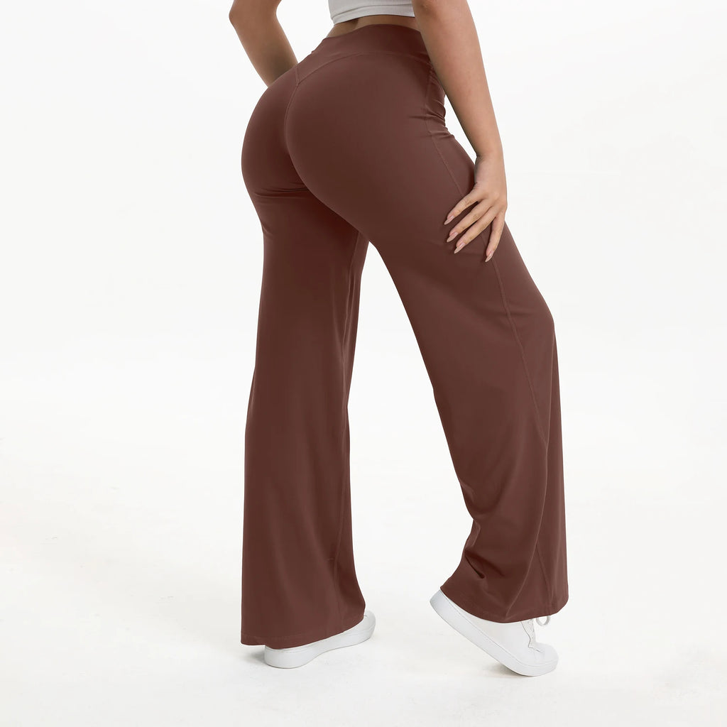 SculptForHer Women’s Straight Leg Gym Trousers – Soft Stretch Pilates, Yoga & Activewear Pants