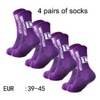 SculptForHer 4 Pair Performance Football Socks | Cushioned Breathable Sports Socks for Football, Running, Gym & Training