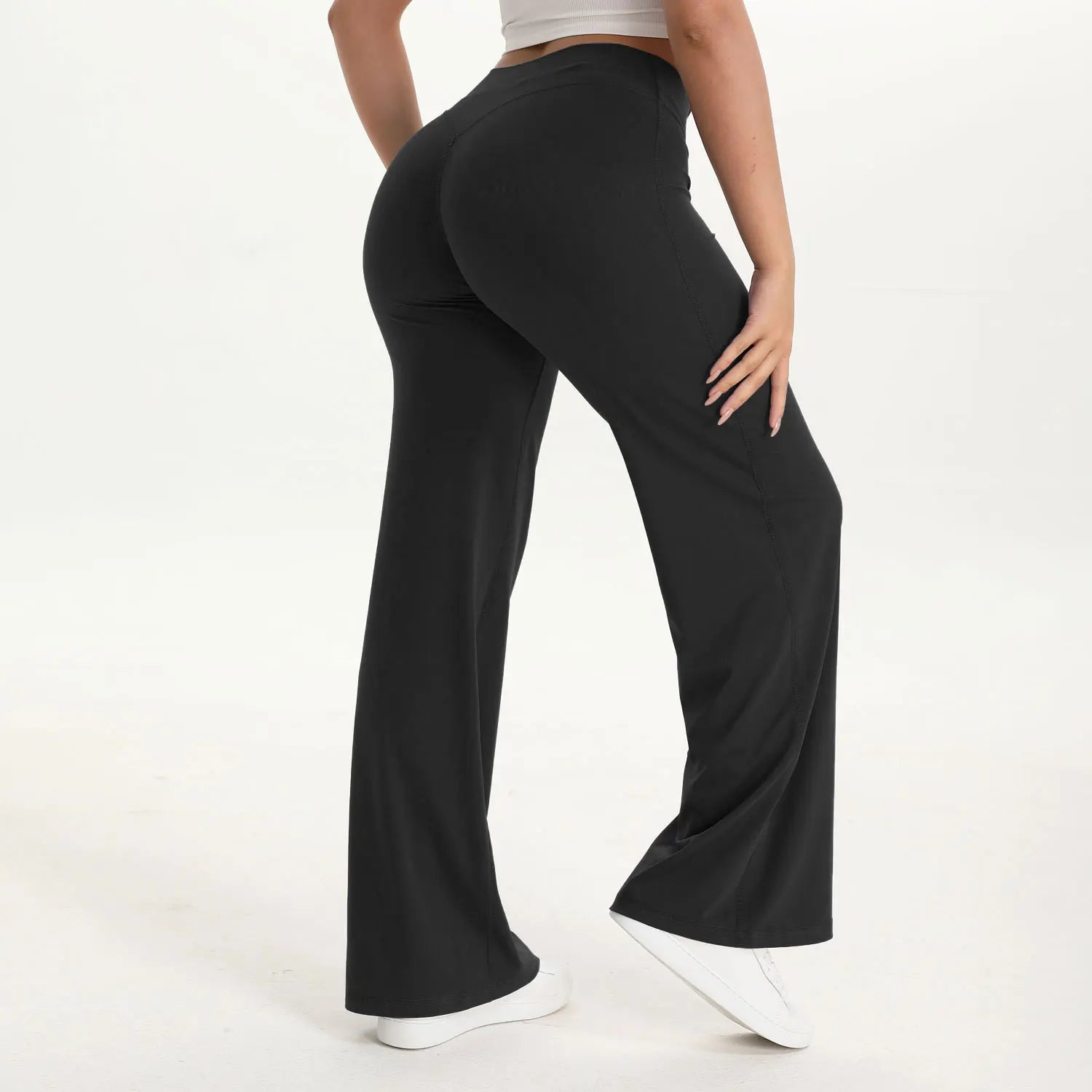 Sculpta Women’s Straight Leg Gym Trousers – Soft Stretch Pilates, Yoga & Activewear Pants