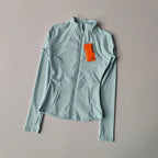 SculptForHer Performance Zip Jacket | Seamless Long Sleeve Gym Top