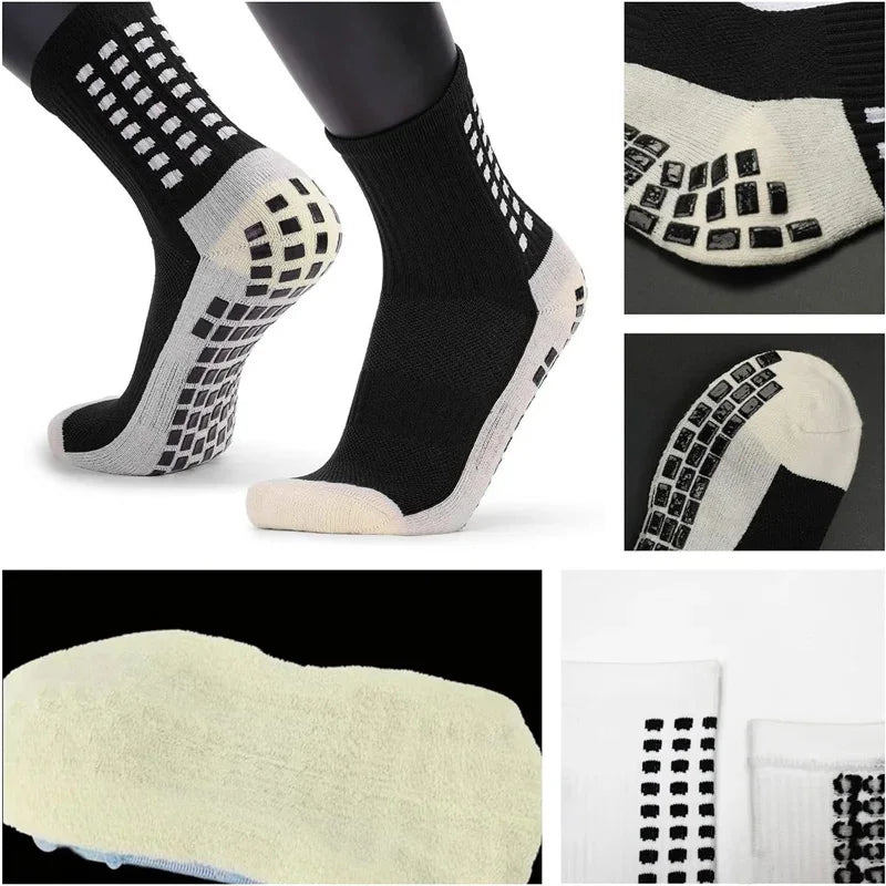 SculptForHer Anti-Slip Grip Football Socks | Non-Slip Sports Socks for Football, Running, Gym, Rugby & Training (1, 2 or 4 Pairs)