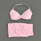 SculptForHer Women’s 2 Piece Scrunch Gym Set | High-Waisted Shorts & Strappy Sports Bra | Seamless Workout Outfit