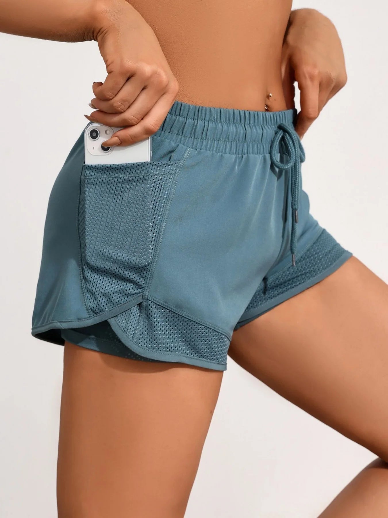 SculptForHer Women’s 2-in-1 Running Shorts | High-Waisted Quick-Dry Gym & Training Shorts
