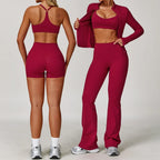 Women’s 2/3 Piece Long Sleeve Gym Set | Sculpting Activewear