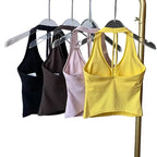 SculptForHer SculptFit V-Neck Sports Bra | Seamless Low-Impact Gym & Yoga Bra for Women