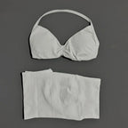 SculptForHer Women’s 2 Piece Scrunch Gym Set | High-Waisted Shorts & Strappy Sports Bra | Seamless Workout Outfit