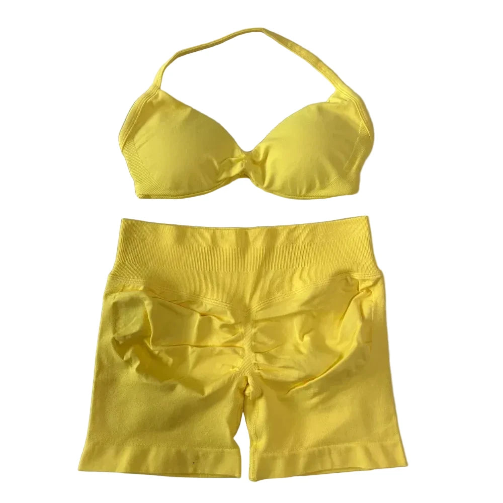 SculptForHer Sculpt Seamless Scrunch Bum Gym Set