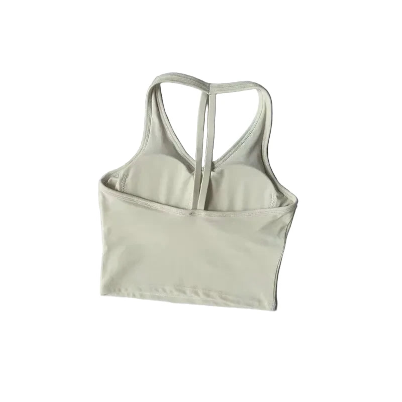 SculptForHer SculptFit V-Neck Sports Bra | Seamless Low-Impact Gym & Yoga Bra for Women