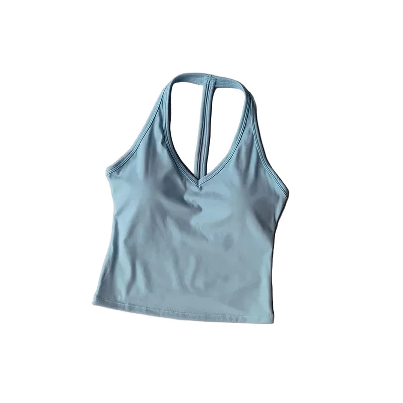 Sculpta™ SculptFit V-Neck Sports Bra | Seamless Low-Impact Gym & Yoga Bra for Women
