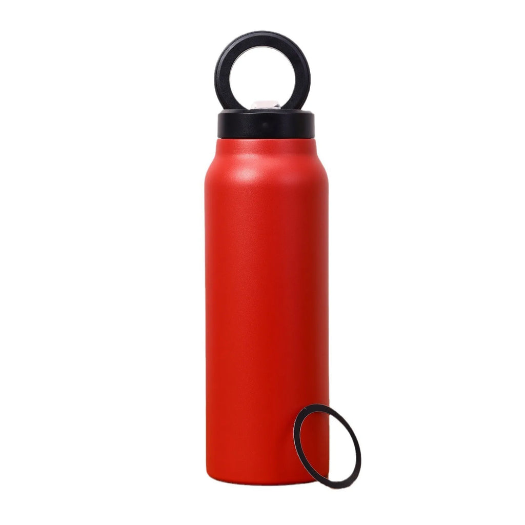 24oz Insulated Water Bottle with Magnetic Phone Mount & Straw