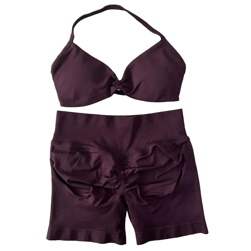 SculptForHer Sculpt Seamless Scrunch Bum Gym Set