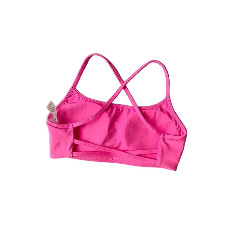 SculptForHer Cross Back Sports Bra | Women’s High Support Seamless Running & Gym Bra