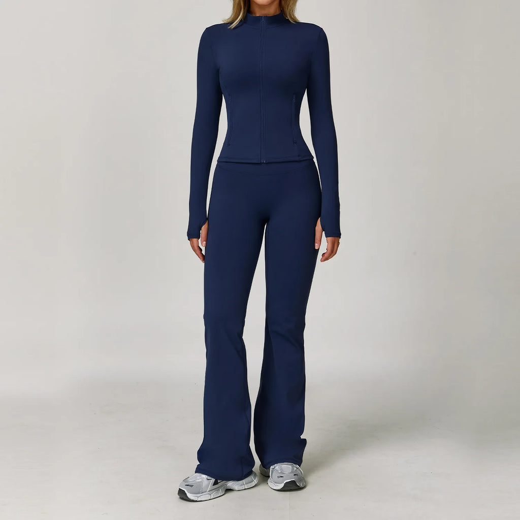 Women’s 2/3 Piece Long Sleeve Gym Set | Sculpting Activewear