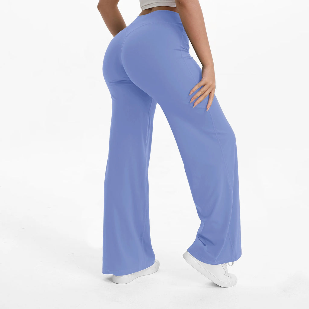 SculptForHer Women’s Straight Leg Gym Trousers – Soft Stretch Pilates, Yoga & Activewear Pants