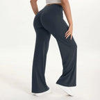 SculptForHer Women’s Straight Leg Gym Trousers – Soft Stretch Pilates, Yoga & Activewear Pants