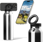 24oz Insulated Water Bottle with Magnetic Phone Mount & Straw