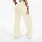 SculptForHer Women’s Straight Leg Gym Trousers – Soft Stretch Pilates, Yoga & Activewear Pants