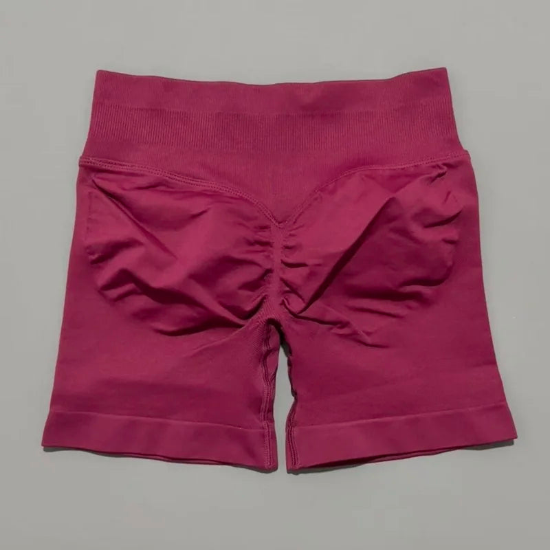 SculptaForHer Sculpt Scrunch Shorts | High Waisted Seamless Gym Shorts