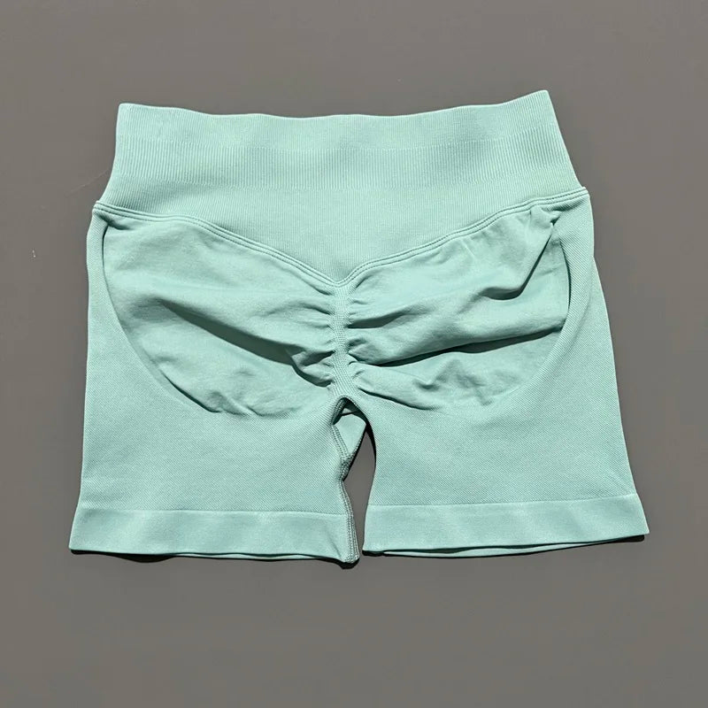 SculptaForHer Sculpt Scrunch Shorts | High Waisted Seamless Gym Shorts
