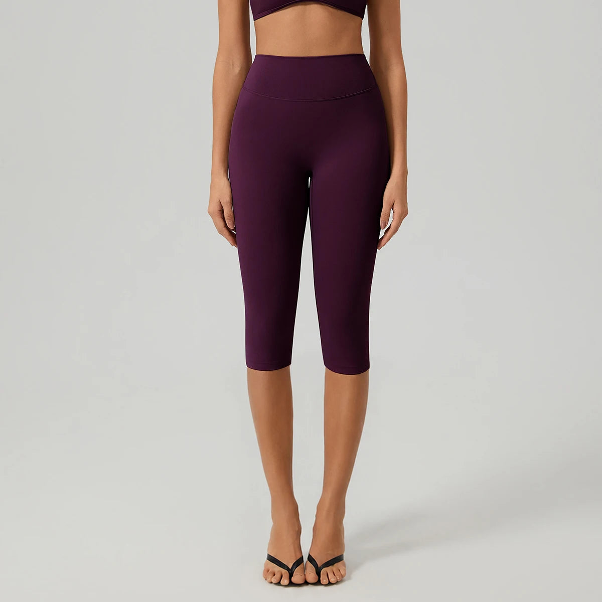 Hearuisavy Women High Waist Capri Yoga Pants Quick Dry Workout Gym Fitness Running Sports Tights Butt Lift 3/4 Leggings Female