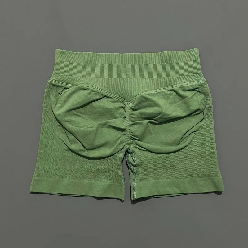SculptaForHer Sculpt Scrunch Shorts | High Waisted Seamless Gym Shorts