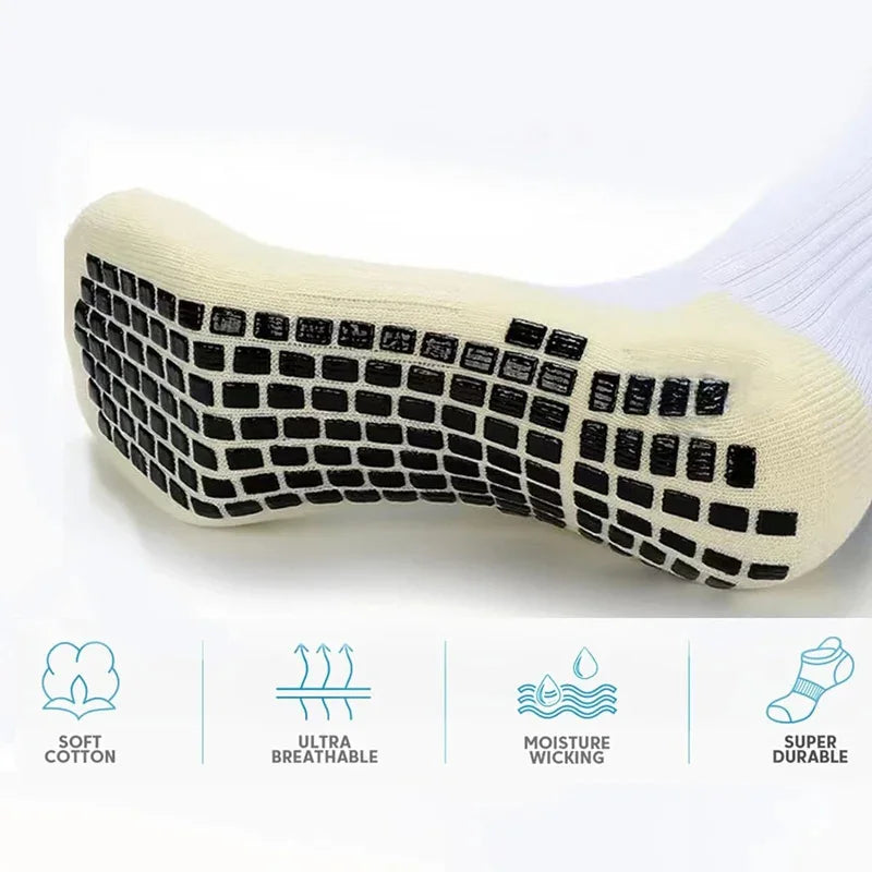 SculptForHer Anti-Slip Grip Football Socks | Non-Slip Sports Socks for Football, Running, Gym, Rugby & Training (1, 2 or 4 Pairs)