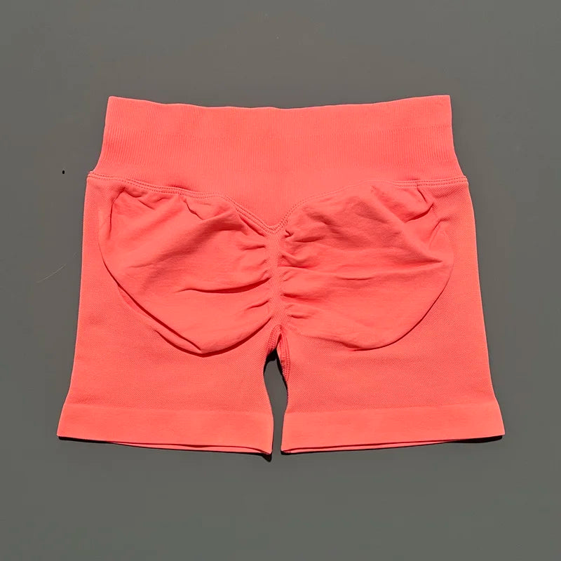 SculptaForHer Sculpt Scrunch Shorts | High Waisted Seamless Gym Shorts