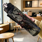 SculptForHer 800ml Sports Water Bottle | Leakproof Gym Bottle with Time Marker & Carry Strap