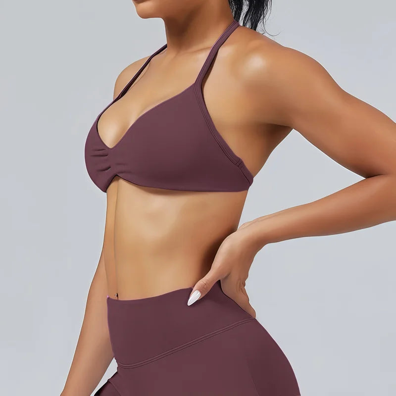 SculptForHer Impact Strappy Sports Bra | High Support Gym Bra for Running, Training & Activewear