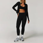 Women’s 2/3 Piece Long Sleeve Gym Set | Sculpting Activewear