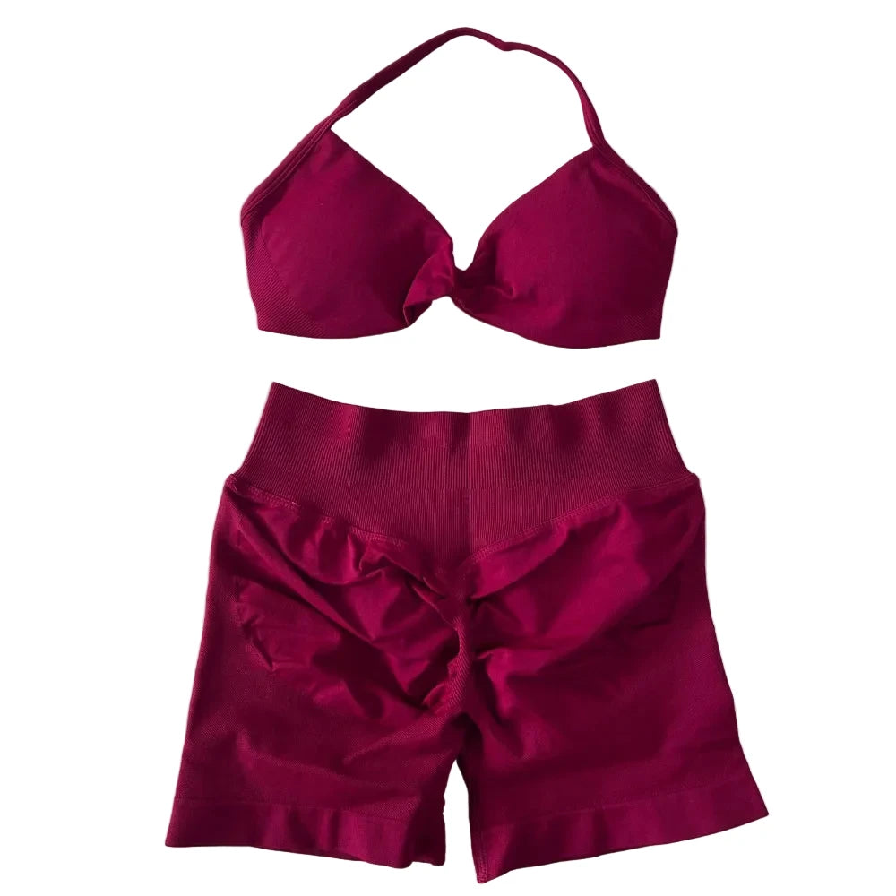 SculptForHer Sculpt Seamless Scrunch Bum Gym Set
