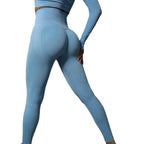 SculptForHer High Waisted Seamless Scrunch Leggings – Women’s Push Up Sculpting Gym Leggings