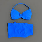 SculptForHer Women’s 2 Piece Scrunch Gym Set | High-Waisted Shorts & Strappy Sports Bra | Seamless Workout Outfit