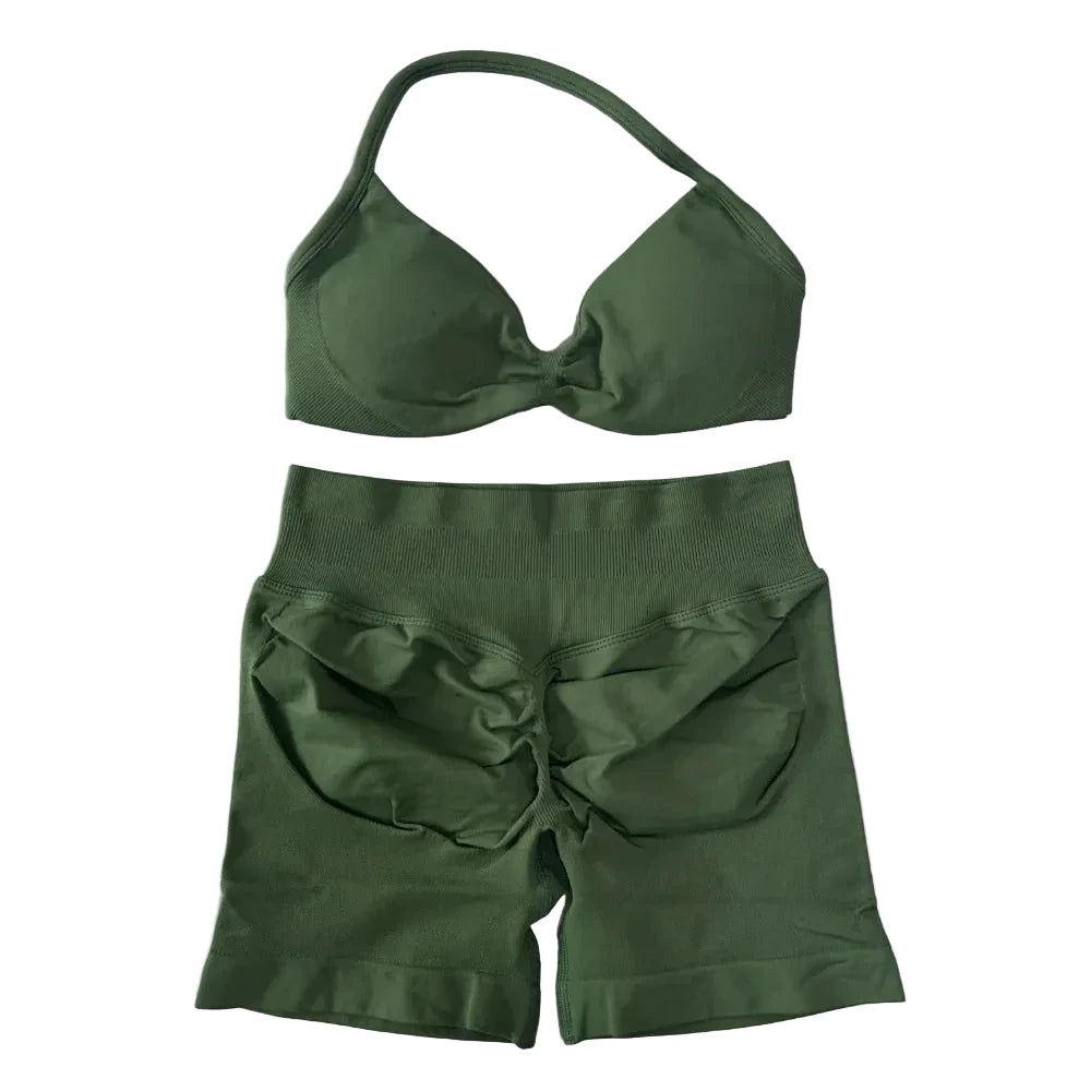 SculptForHer Sculpt Seamless Scrunch Bum Gym Set