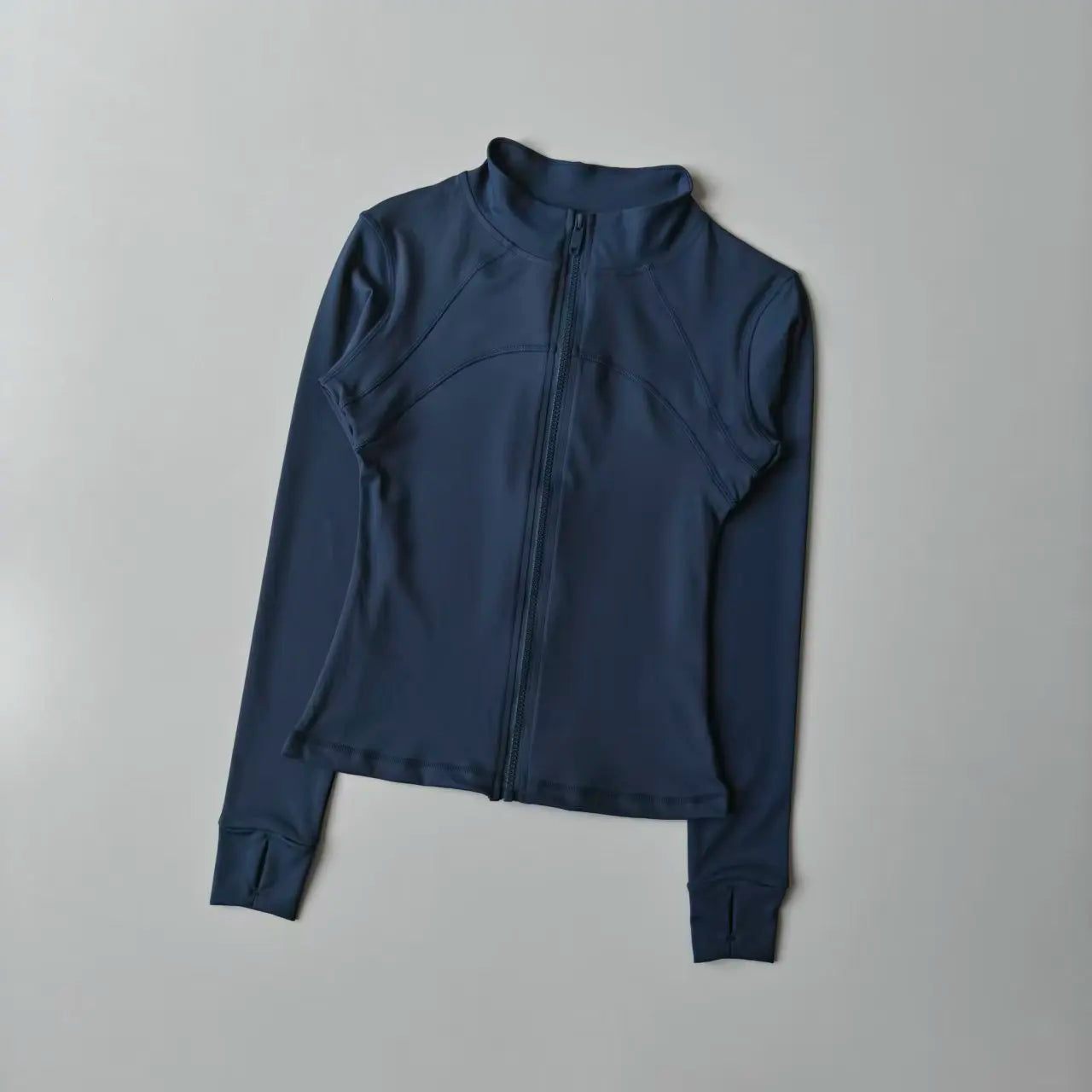 SculptForHer Performance Zip Jacket | Seamless Long Sleeve Gym Top