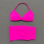 SculptForHer Women’s 2 Piece Scrunch Gym Set | High-Waisted Shorts & Strappy Sports Bra | Seamless Workout Outfit