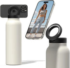 24oz Insulated Water Bottle with Magnetic Phone Mount & Straw