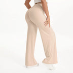 SculptForHer Women’s Straight Leg Gym Trousers – Soft Stretch Pilates, Yoga & Activewear Pants