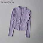 SculptForHer Performance Zip Jacket | Seamless Long Sleeve Gym Top