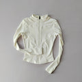 SculptForHer Performance Zip Jacket | Seamless Long Sleeve Gym Top