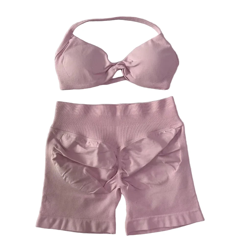 SculptForHer Sculpt Seamless Scrunch Bum Gym Set